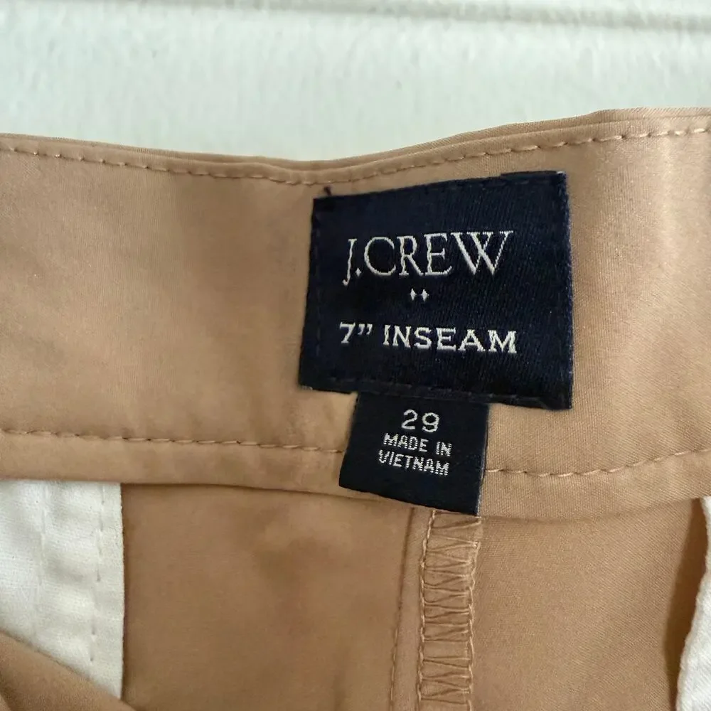 J.Crew | Men's Khaki 7 Inch Inseam Tech Short | Size 29
